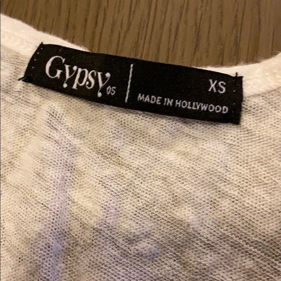 Gypsy 05 White Racerback Top - Picture 2 of 3